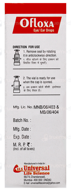 Ofloxa Eye/Ear Drops 10Ml