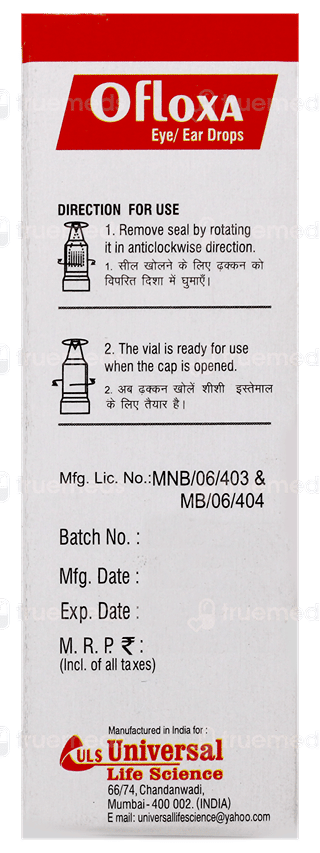Ofloxa Eye/Ear Drops 10Ml
