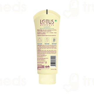 Lotus Herbals Claywhite Black Clay Skin Whitening Face Pack 120 GM