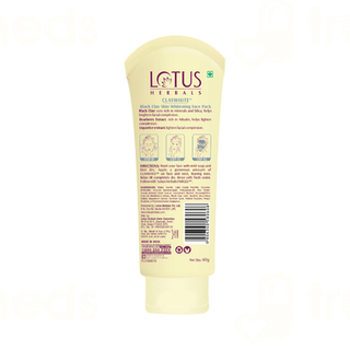 Lotus Herbals Claywhite Black Clay Skin Whitening Face Pack 60 GM