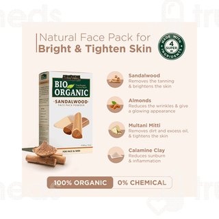 Indus Valley Bio Organic Sandalwood Face Pack 200 GM