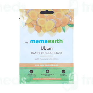 Mamaearth Ubtan Bamboo Sheet Mask 25Gm