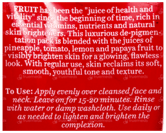 Biotique Fruit Brightening Depigmentation & Tan Removal Face Pack 100Ml