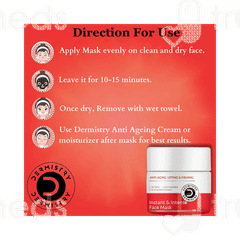 Dermistry Anti Aging Lifting & Firming Instant & Intense Face Mask 50ml