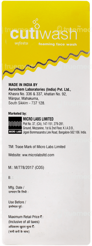 Cutiwash Soft Foaming Face Wash 60ml