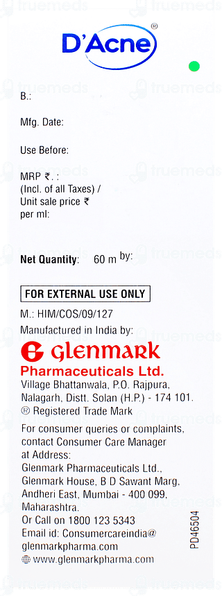 D Acne Foaming Face Wash 60ml