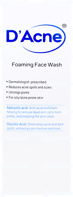 D Acne Foaming Face Wash 60ml D Acne Foaming Face Wash 60ml