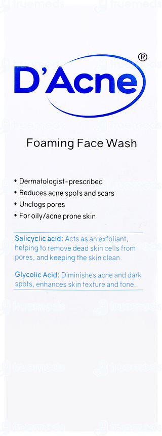 D Acne Foaming Face Wash 60ml