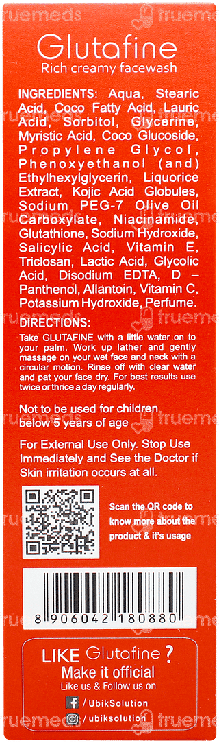 Glutafine Rich Creamy Face Wash 70gm