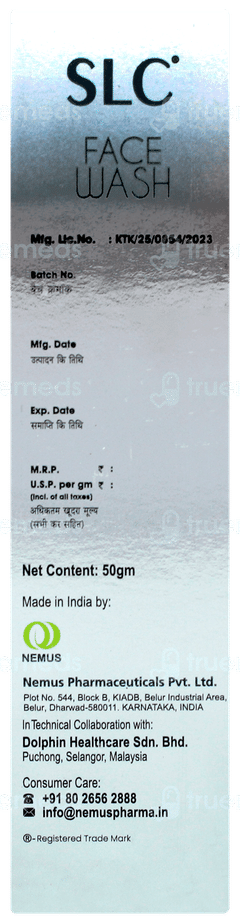 Slc Face Wash 50gm
