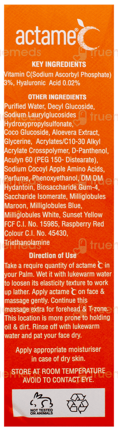 Actame C Facewash 70Gm