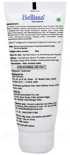 Bellissa Lite Cleanser 60gm