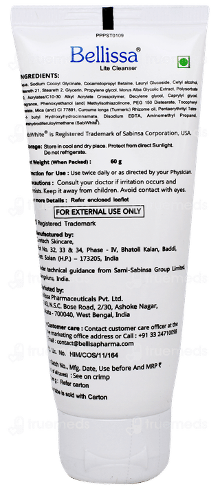 Bellissa Lite Cleanser 60gm