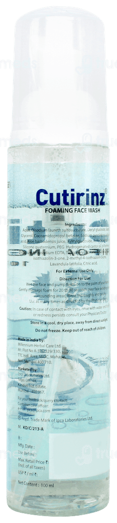 Cutirinz Foaming Face Wash 100ml