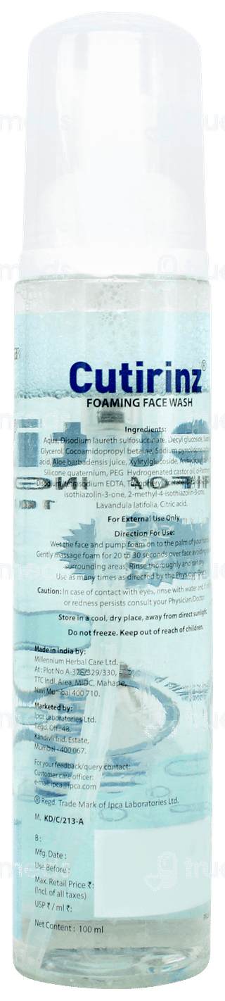 Cutirinz Foaming Face Wash 100ml