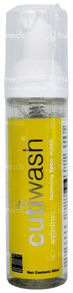 Cutiwash Foaming Face Wash 60Ml