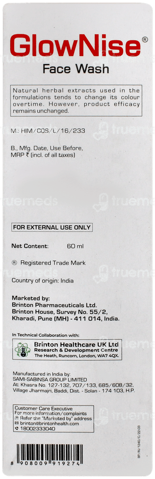 Glownise Face Wash 60ml