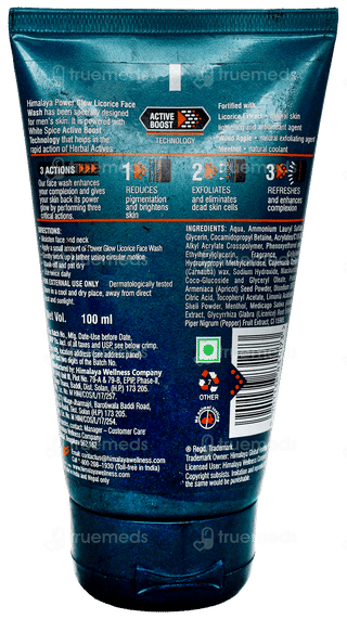 Himalaya Men Power Glow Licorice Face Wash 100Ml