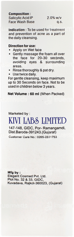 K Acne Foaming Face Wash 60ml