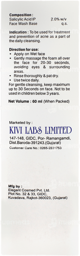 K Acne Foaming Face Wash 60ml