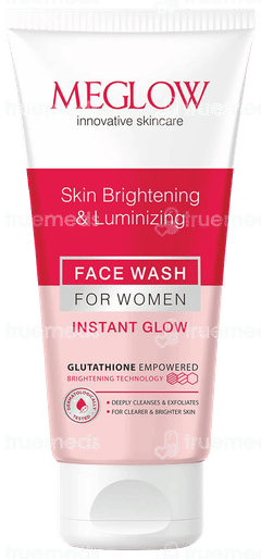 Meglow Instant Glow Skin Brightening & Luminizing Face Wash 70Gm
