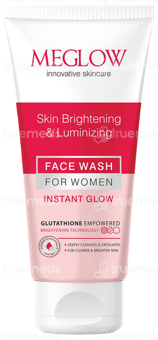 Meglow Instant Glow Skin Brightening & Luminizing Face Wash 70Gm