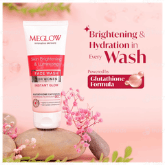 Meglow Instant Glow Skin Brightening & Luminizing Face Wash 70Gm