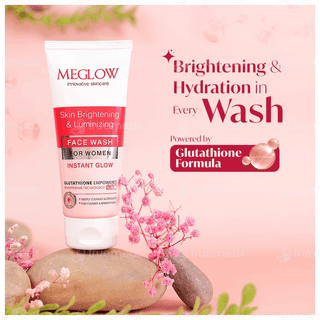 Meglow Instant Glow Skin Brightening & Luminizing Face Wash 70Gm