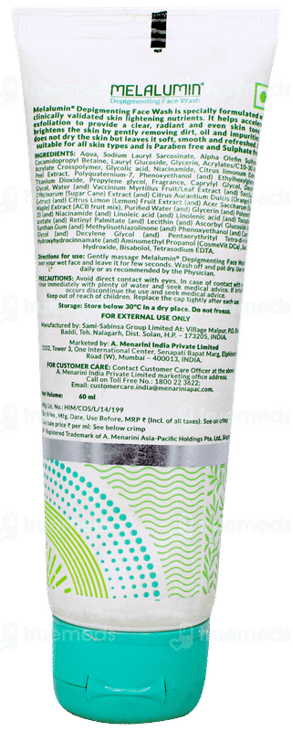 Melalumin Depigmenting Face Wash 60ml