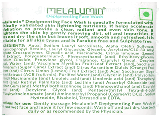Melalumin Depigmenting Face Wash 60Ml