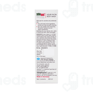 Sebamed Liquid Face & Body Wash 200ml