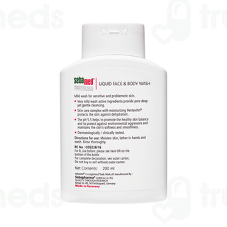 Sebamed Liquid Face & Body Wash 200ml