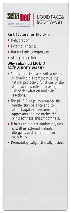 Sebamed Liquid Face & Body Wash 200ml