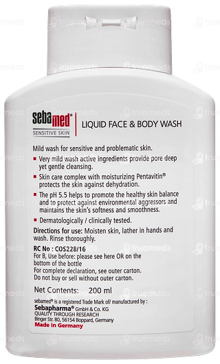 Sebamed Liquid Face And Body Wash 200ml