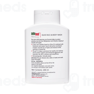 Sebamed Olive Face & Body Wash 200ml