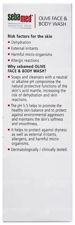 Sebamed Olive Face & Body Wash 200ml