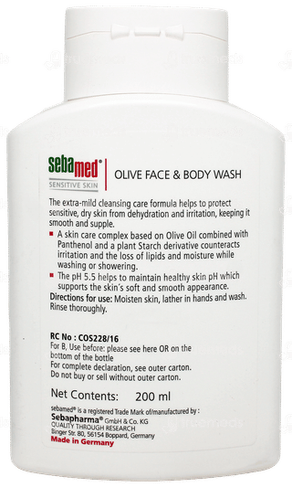 Sebamed Olive Face & Body Wash 200Ml