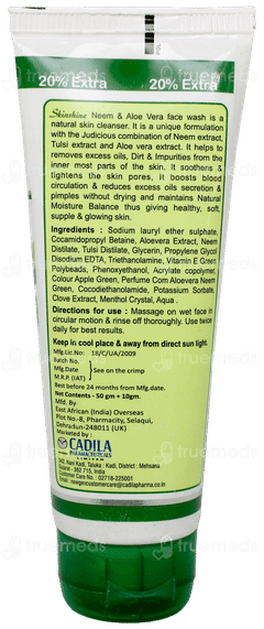 Skinshine Neem And Aloe Vera Face Wash 50Gm