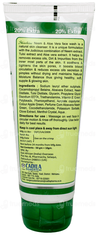 Skinshine Neem And Aloe Vera Face Wash 50Gm