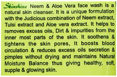 Skinshine Neem And Aloe Vera Face Wash 50Gm