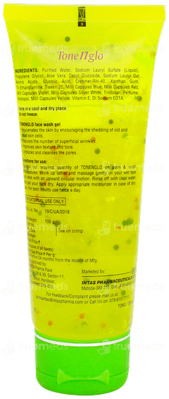 Tonenglo Face Wash Gel 100gm Tonenglo Face Wash Gel 100gm