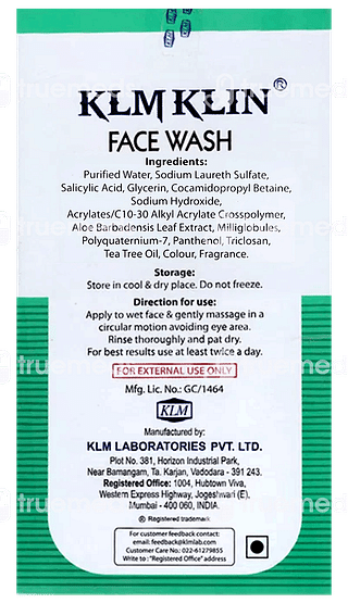 Klm Klin Face Wash 150ml