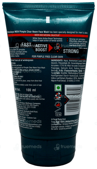 Himalaya Men Pimple Clear Neem Face Wash 100Ml