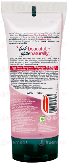 Himalaya Natural Glow Rose Face Wash 50 Ml