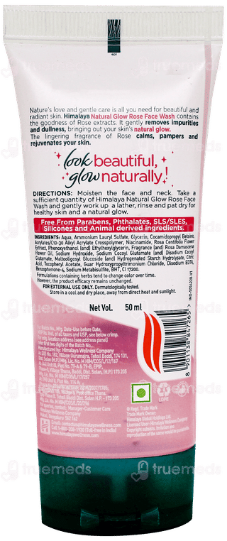 Himalaya Natural Glow Rose Face Wash 50 Ml
