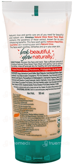 Himalaya Natural Glow Kesar Face Wash 50Ml