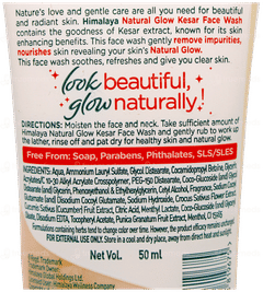 Himalaya Natural Glow Kesar Face Wash 50Ml