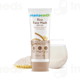 Mamaearth Rice Face Wash For Glass Skin 100 ML