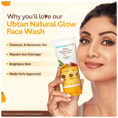 Mamaearth Ubtan For Tan Removal Face Wash 100Ml