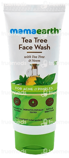 Mamaearth Tea Tree Face Wash For Acne & Pimples 100ml